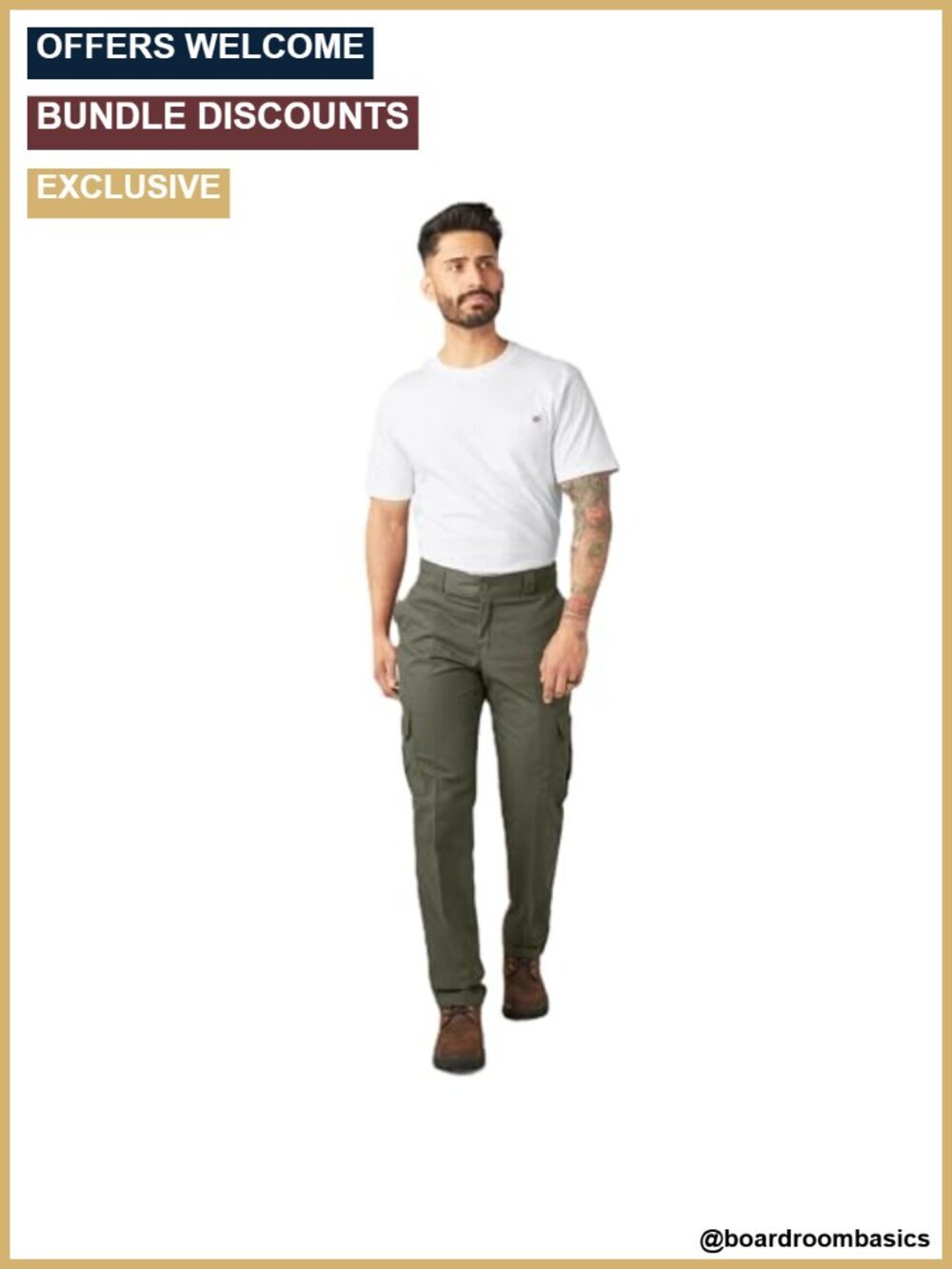 Regular Fit Cargo Pants with Flex Fabric and Multi-Use Pocket